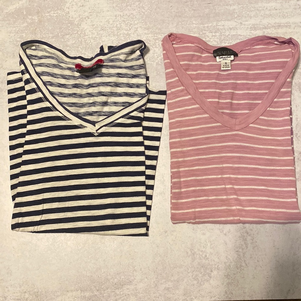2 for 1 Maternity striped t-shirts Splendid and Velvet